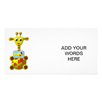 Cute Giraffe with Goldfish