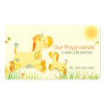 Cute Giraffes Childcare Daycare Baby Business Business Cards
