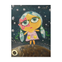 Cute Girl - Girl From The Sea Postcards