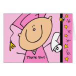 Cute Girl Grad Custom Greeting Card