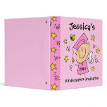 Cute Girl Grad Custom Keepsake Vinyl Binder