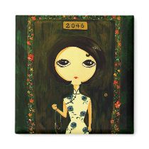 Cute Girl - Hua Yang Nian Hua Magnets