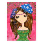 Cute Girl - The Forest Guardian Post Cards