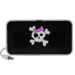 Cute Girly Skull Doodle Speaker System