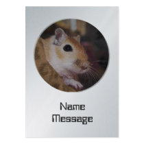 Cute Golden Pet Gerbil Business Card