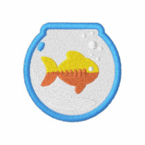 Cute Goldfish Fish Bowl Small Polo Shirt