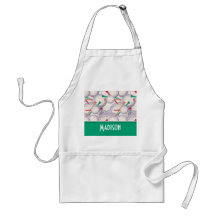 Cute Golf Balls & Tees Pattern Apron