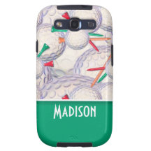 Cute Golf Balls & Tees Pattern Galaxy SIII Cover
