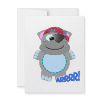 Cute Goofkins hippo pirate Custom Announcement