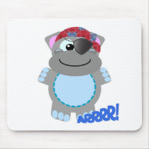 Cute Goofkins hippo pirate Mousepads