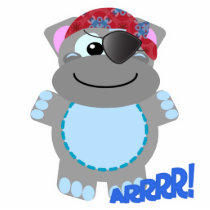 Cute Goofkins hippo pirate Photo Cutout