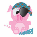 Cute Goofkins piggy pirate Photo Cutout