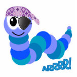 Cute Goofkins pirate caterpillar Photo Cut Out
