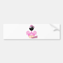 Cute Goofkins pirate flamingo Bumper Stickers