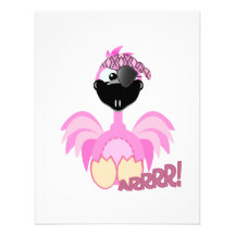 Cute Goofkins pirate flamingo Invite
