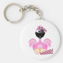 Cute Goofkins pirate flamingo Key Chain