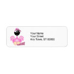 Cute Goofkins pirate flamingo Custom Return Address Labels