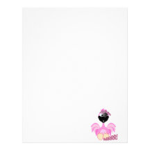 Cute Goofkins pirate flamingo Letterhead Design