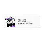 Cute Goofkins pirate panda Return Address Label