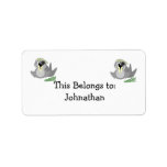 Cute Goofkins pirate walrus Custom Address Labels
