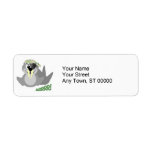Cute Goofkins pirate walrus Custom Return Address Label