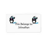 Cute Goofkins skunk pirate Custom Address Labels