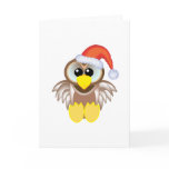 Cute Goofkins Xmas owl santa Greeting Card