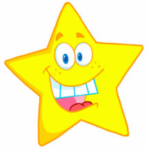 cute goofy star cartoon smiley photo sculpture