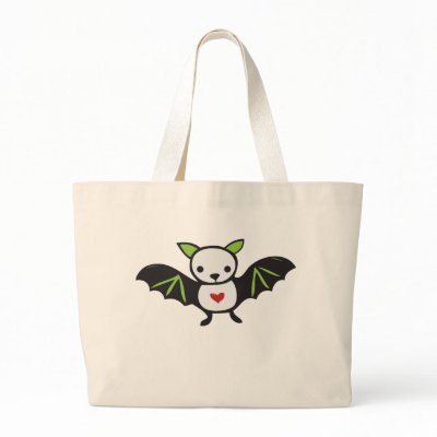 Cute Goth Bat Tote Bag by sixteenthkid