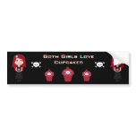 Cute Goth Girls Love Cupcakes Customizable