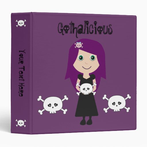 Cute Girl Binders, Custom Cute Girl Binder Designs, 3 Ring Binders