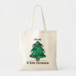 Cute gothic Christmas tree Canvas Bag
