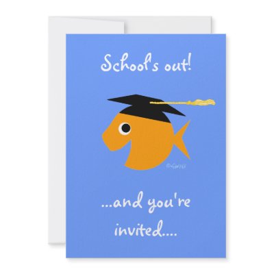 Cute Graduation Party Invitation by Swisstoons