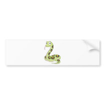 Cute Green Anaconda Snake Cartoon