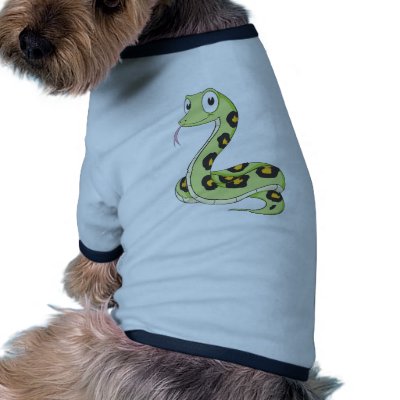 Cute Green Anaconda Snake Cartoon by graphicdesigner
