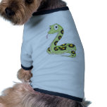 Cute Green Anaconda Snake Cartoon pet clothing