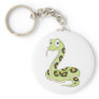 Cute Green Anaconda Snake Cartoon