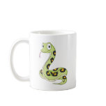 Cute Green Anaconda Snake Cartoon mugs