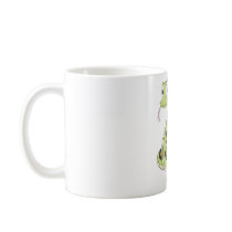 Cute Green Anaconda Snake Cartoon Coffee Mug