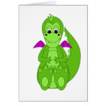 Cute Green And Purple Dragon