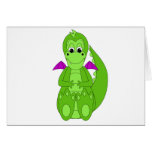 Cute Green And Purple Dragon