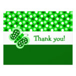 Cute Green Butterfly Flat Thank You Note Cards Announcement