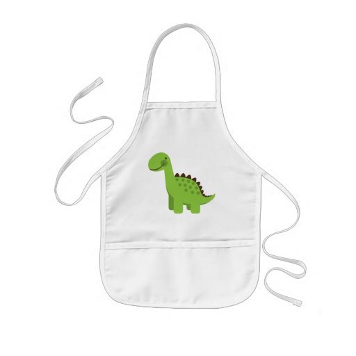 Cute Green Dinosaur Aprons