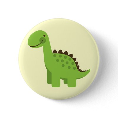 Cute Green Dinosaur Pins by ne1512BLVD
