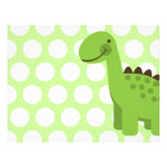 Cute Green Dinosaur Custom Letterhead