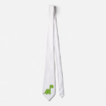 Cute green dinosaur neckties