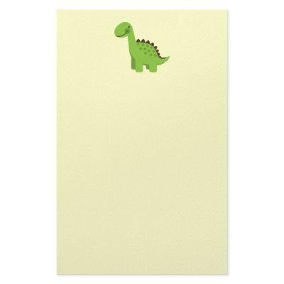 Cute Green Dinosaur Personalized Stationery by ne1512BLVD
