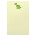 Cute Green Dinosaur stationery