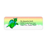 Cute Green Dragon Return Address Label