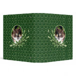 Cute Green Eyed Calico Kitten 1.5 Inch Binder